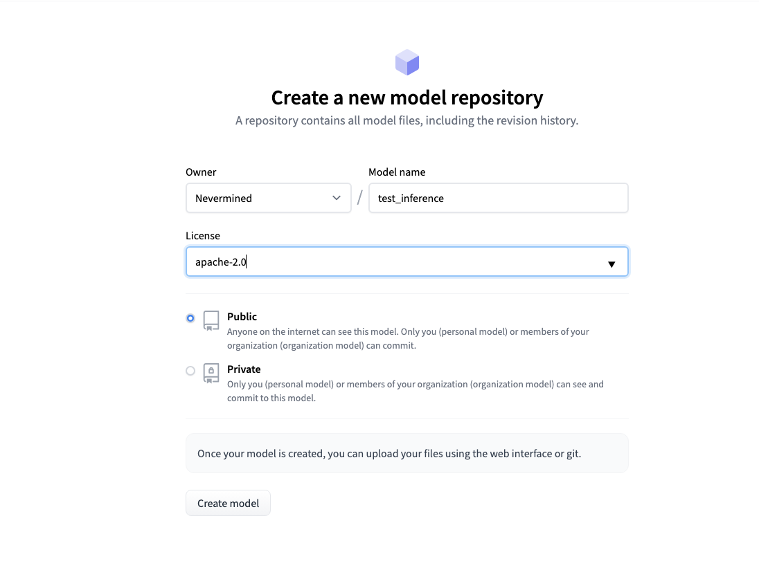 Create a new Model formulary