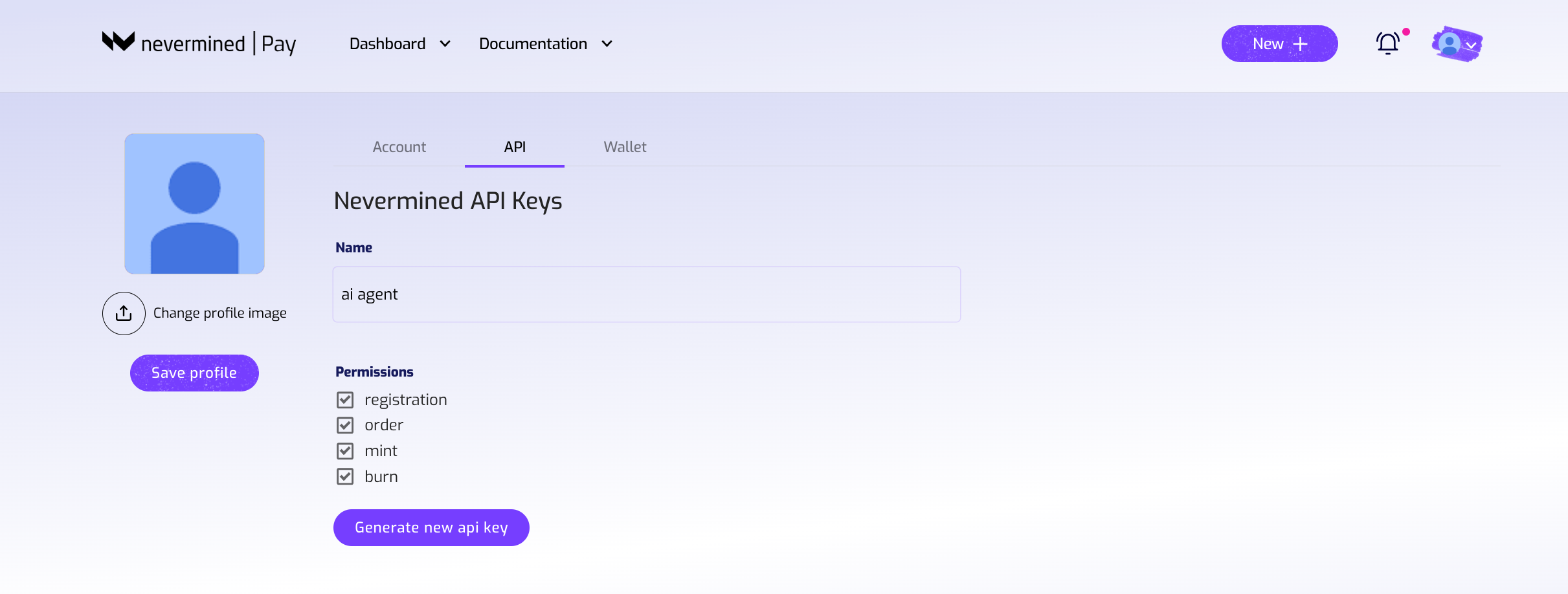 Generate Nevermined API Key