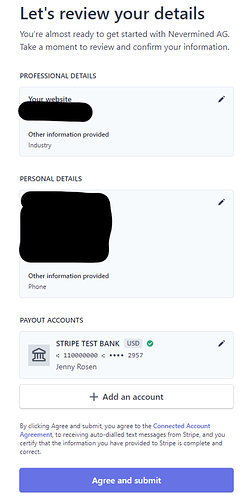 Finalize Account Setup